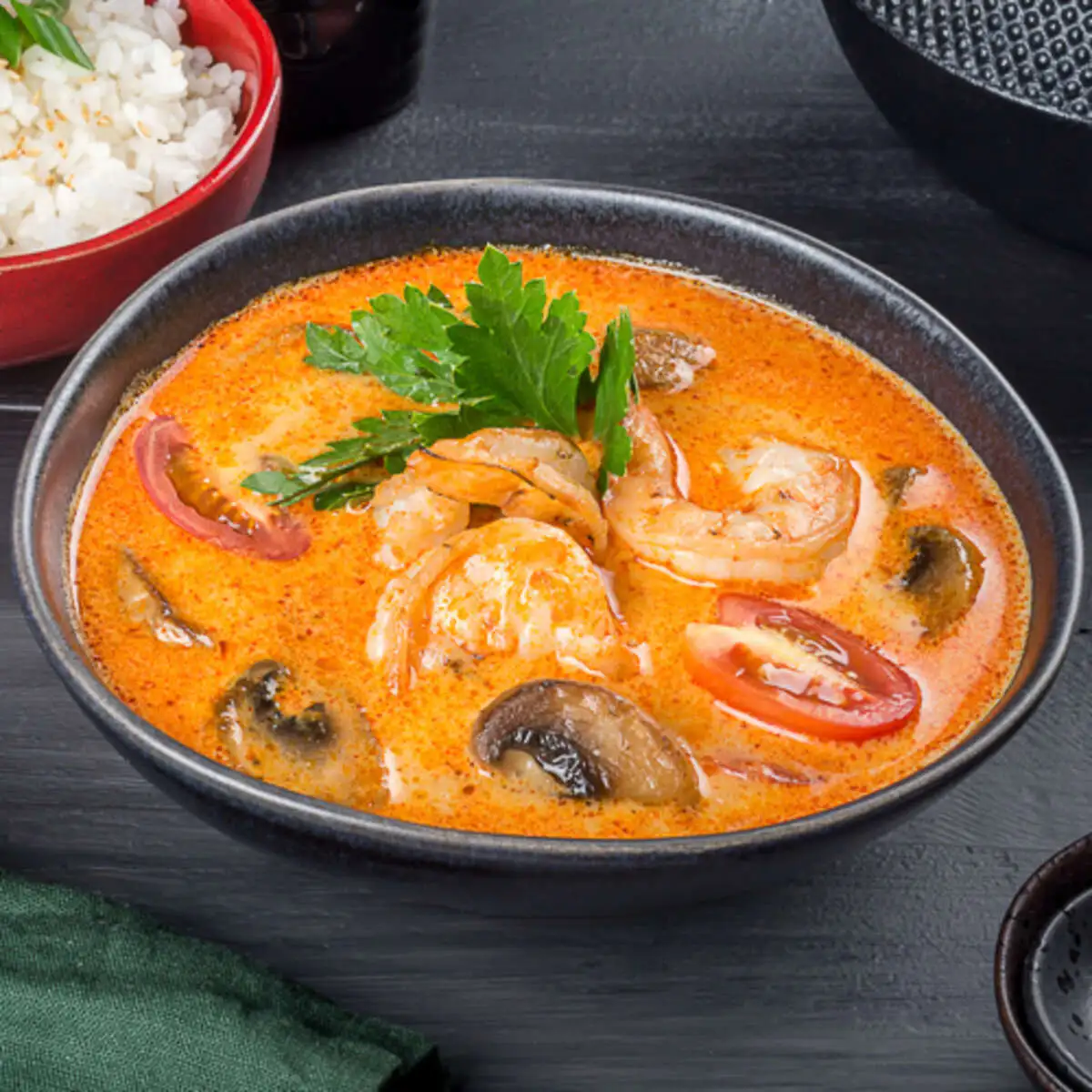 Том ям с креветками