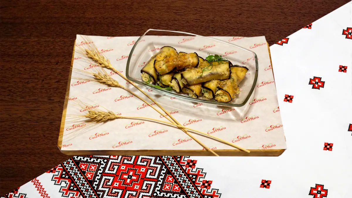 Рулетики из баклажанов