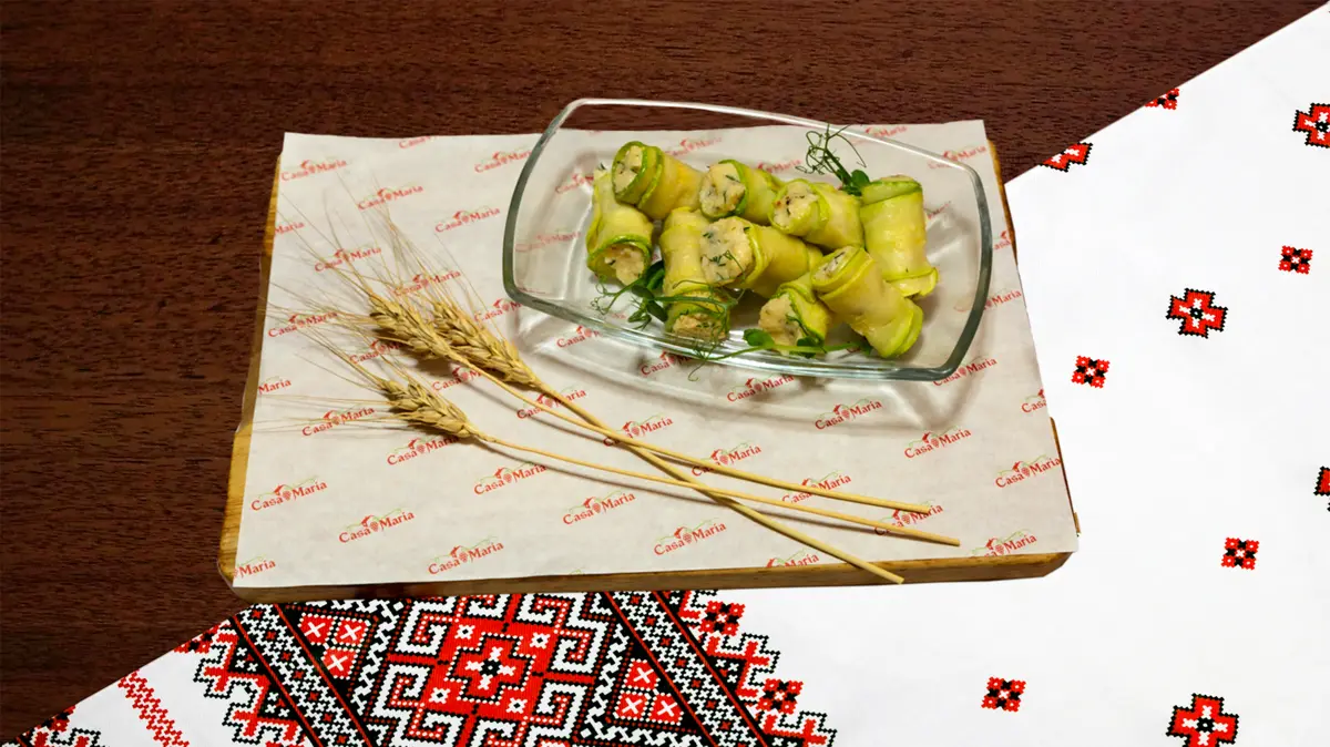 Рулетики из кабачков