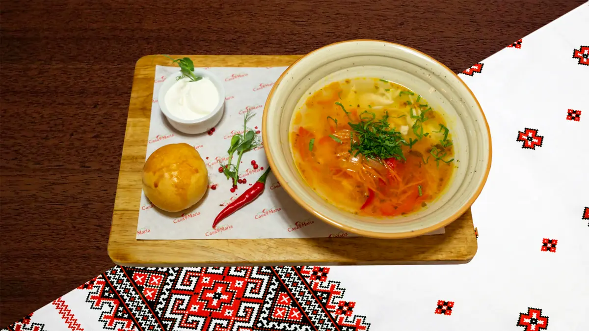 3ама с домашней курицей