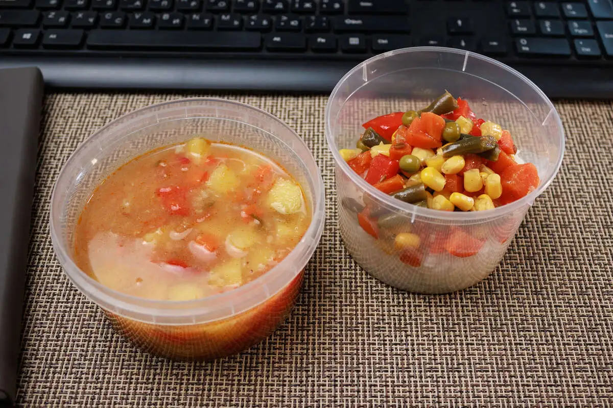 2 Гурман: Чорба постная, Рис с овощами