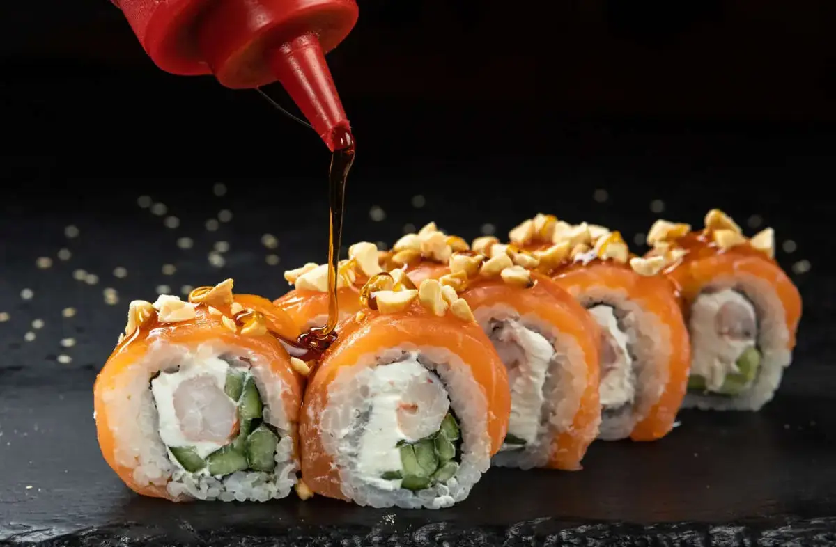 Панда с лососем