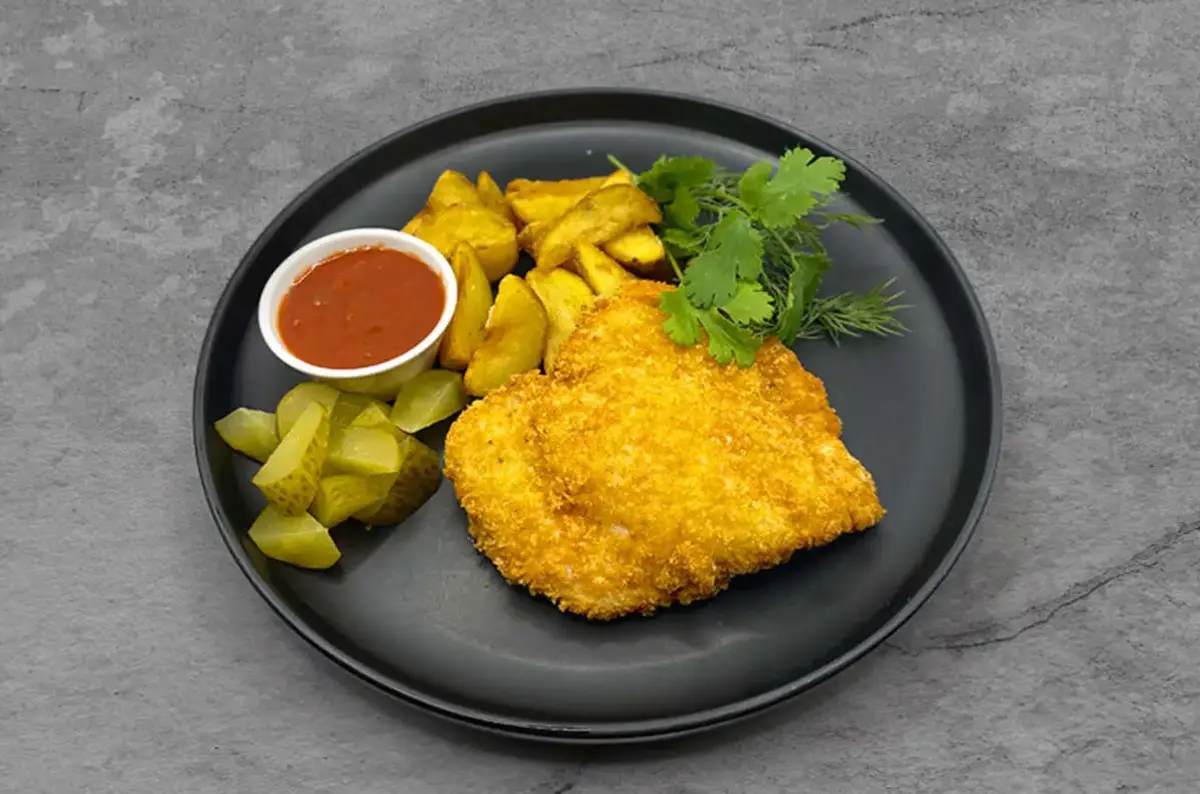 Куриный шницель с картофелем айдахо NEW