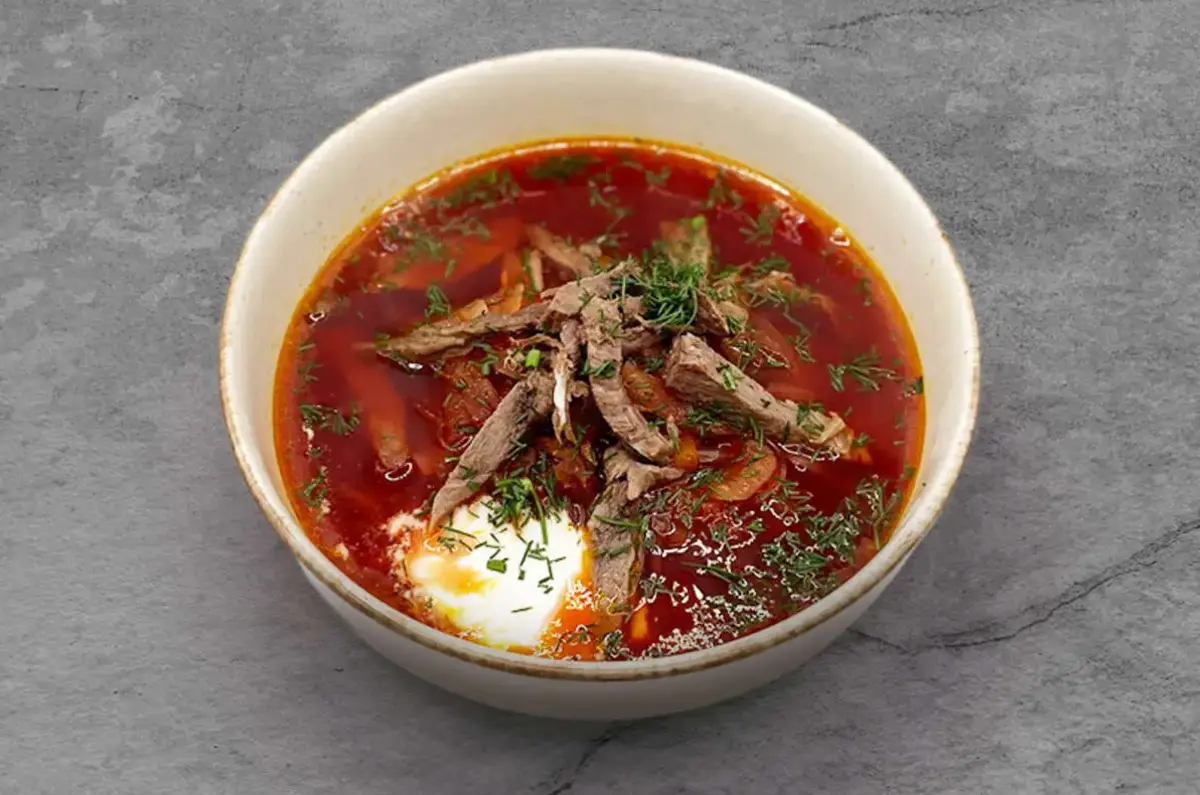 Борщ с говядиной