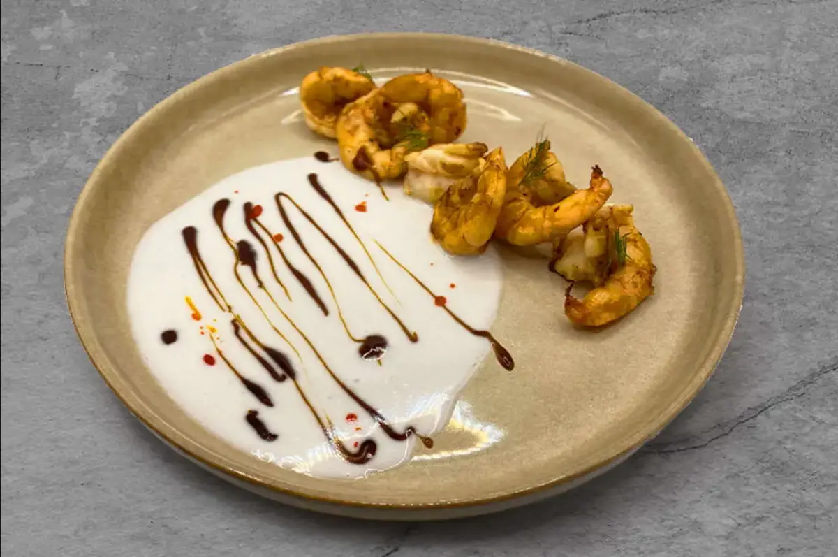 Тигровые креветки в кокосовым молоке