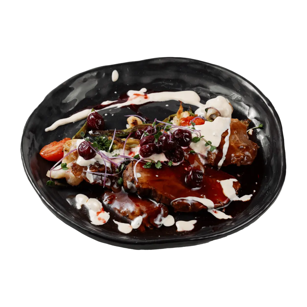 Баранина томленая с овощами