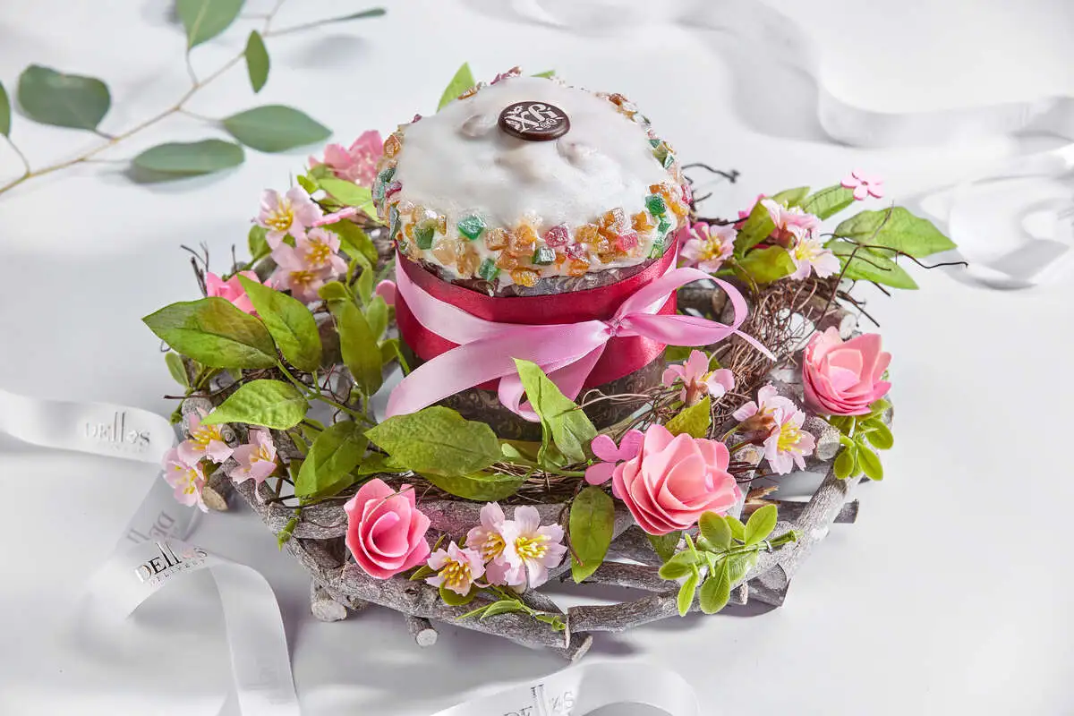 Кулич "Пасхальный венок" № 3