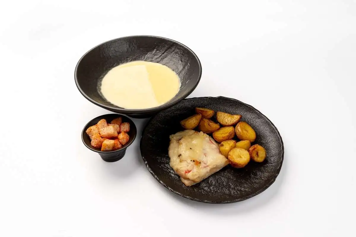 Комбо-набор 3: Крем-суп куриный + Курица по-французски