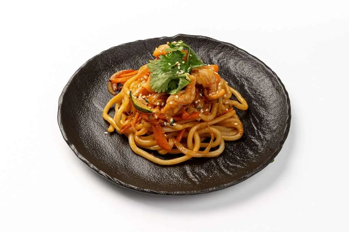 Вок-лапша Удон с креветками