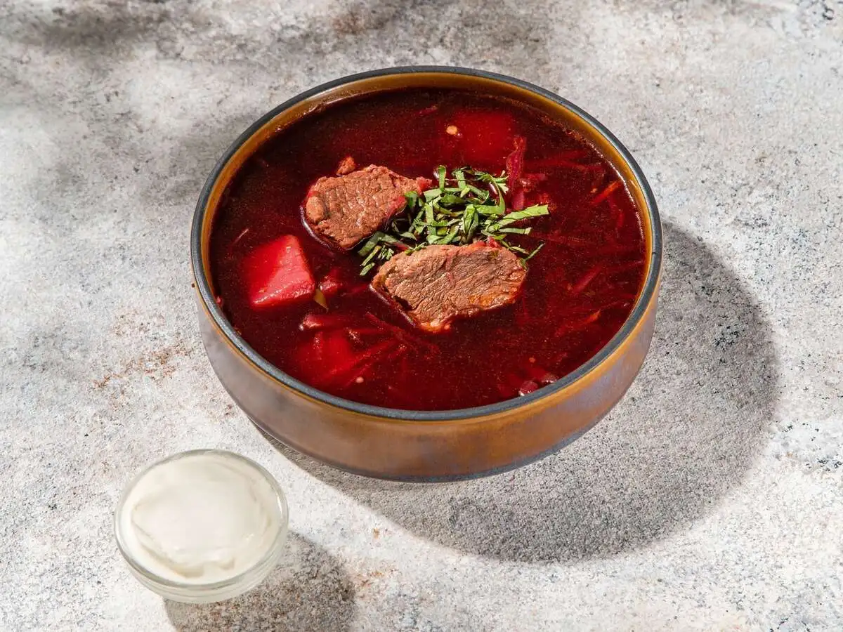 Борщ Московский с телятиной350г