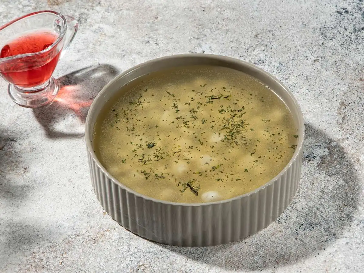 Суп Дюшбара из домашних мини-пельменей из ягненка370г