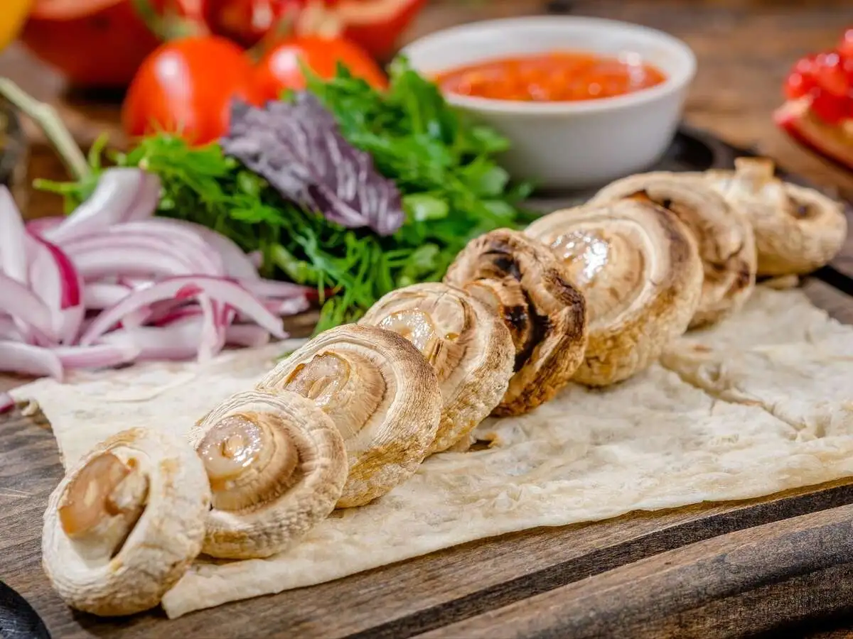 Шашлык из шампиньонов180г