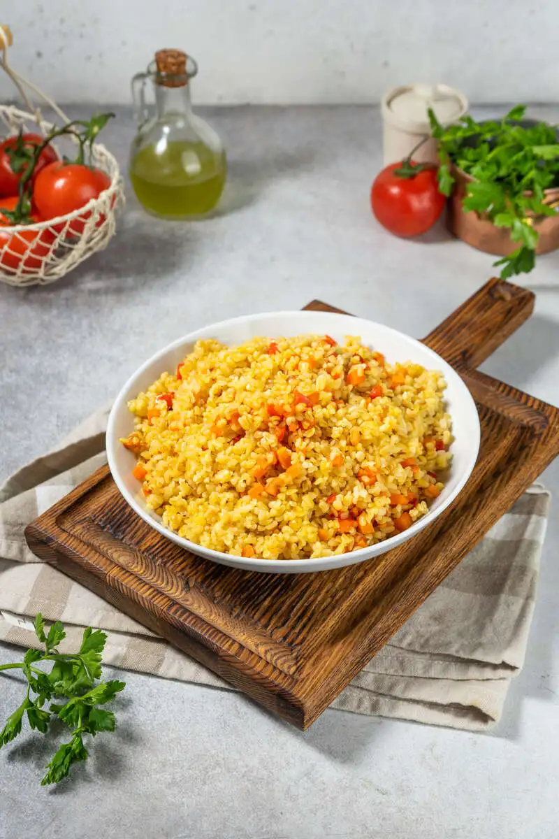 Булгур с овощами
