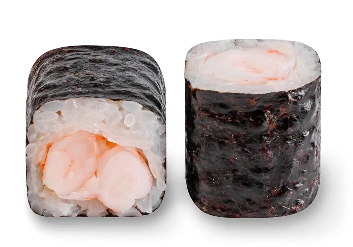 Маки спайси с креветкой 8 шт. 140 гр С.