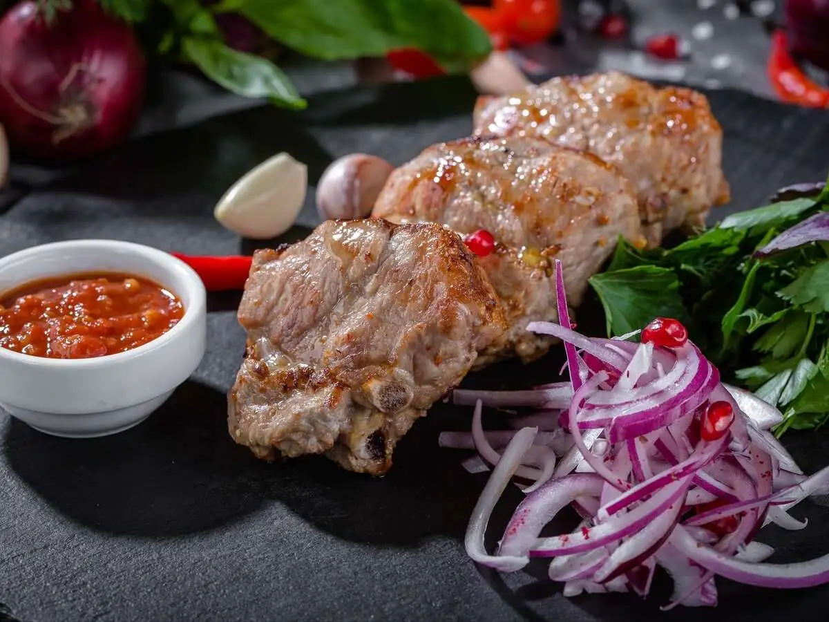 Шашлык из бараньей почечной части