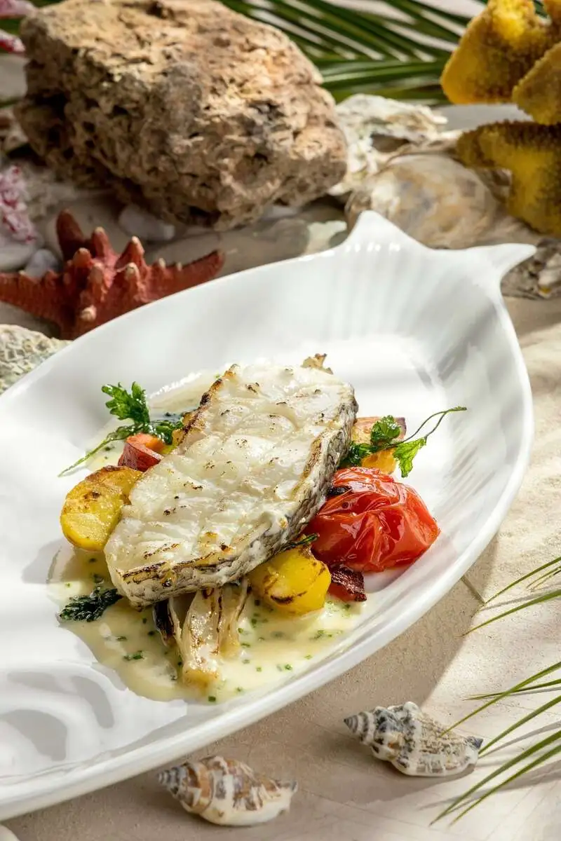 Чилийский сибас на гриле с соусом Бермонте