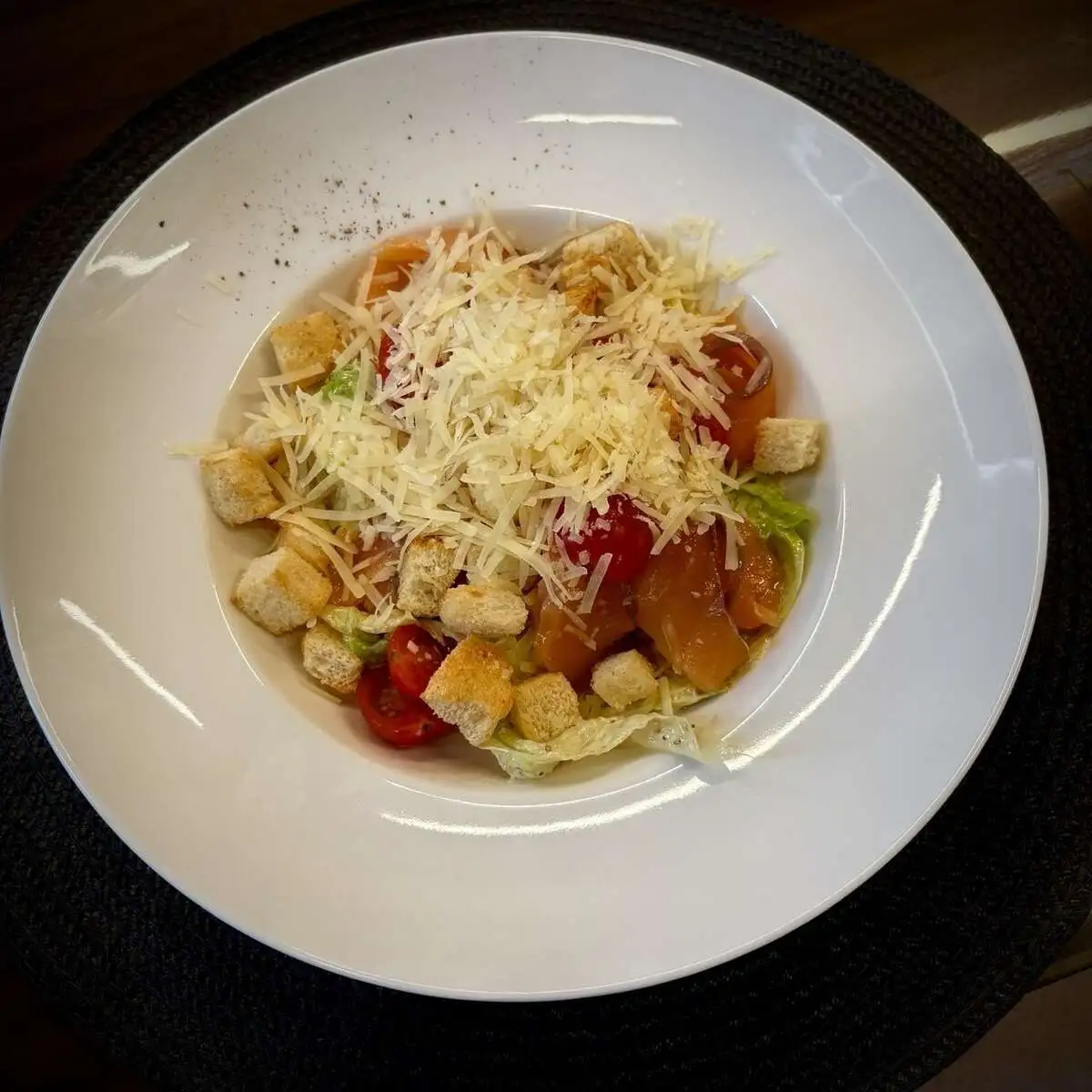 Цезарь с семгой/Caesar with salmon