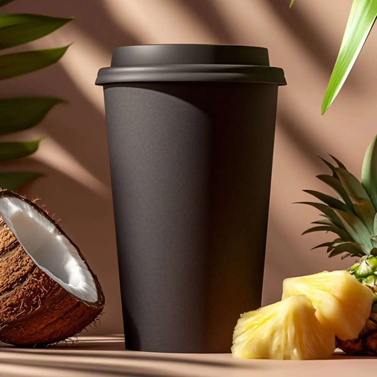 Чай с ананасом и кокосом