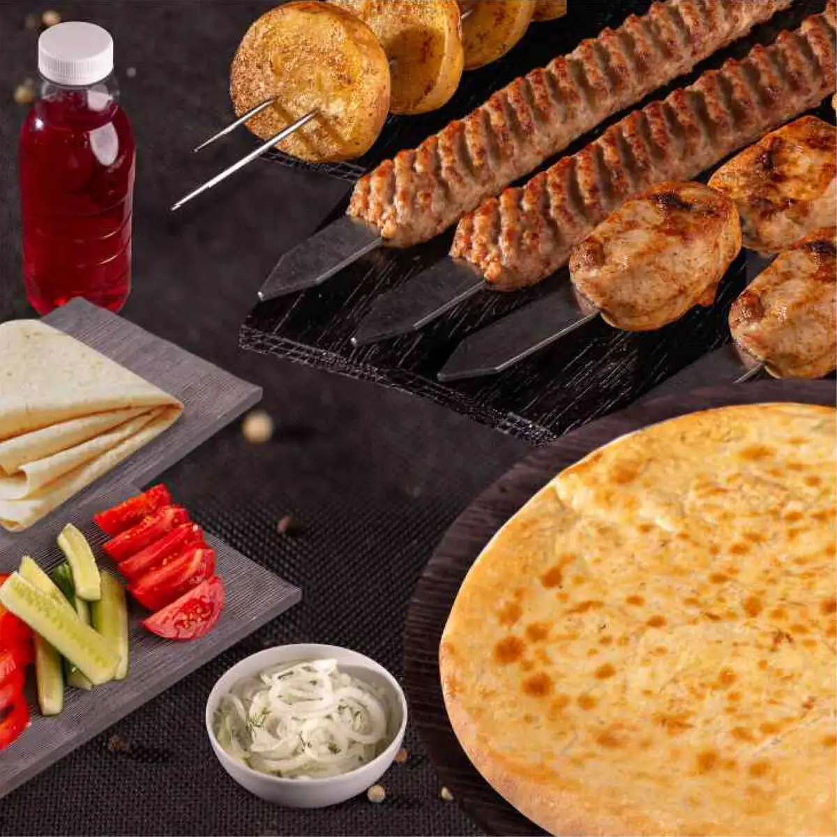 Шашлычный набор с хачапури