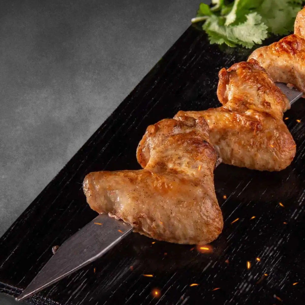 Куриные крылышки на мангале