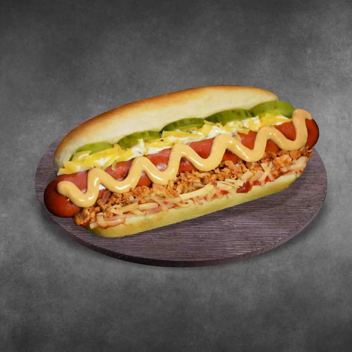 Хот-дог 4 сыра