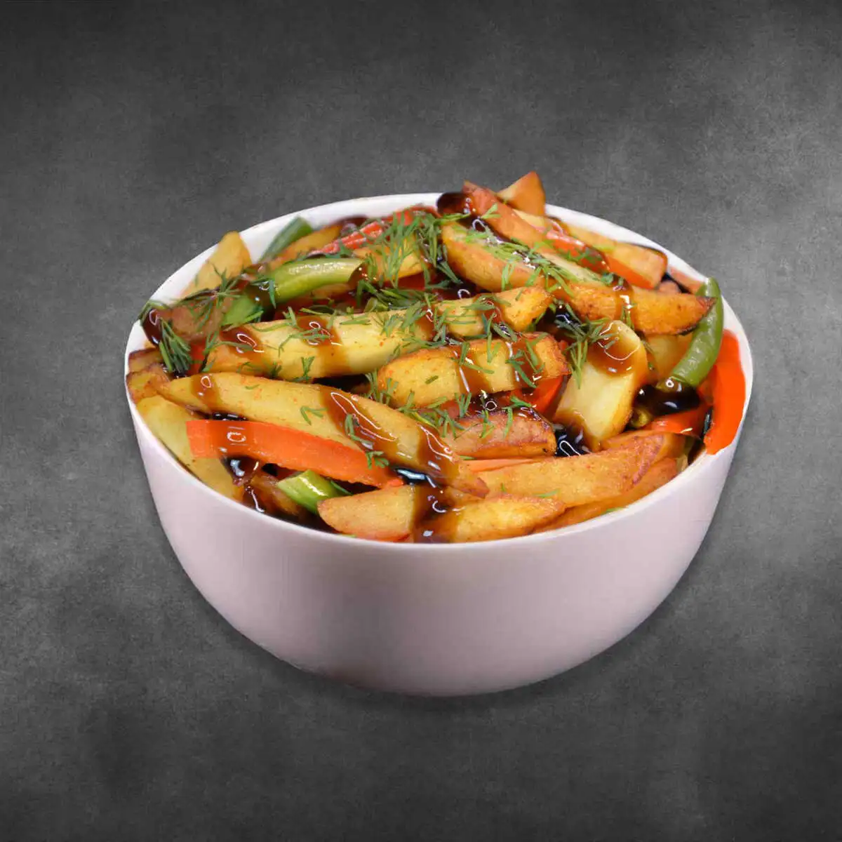 Картофель по-домашнему с овощами