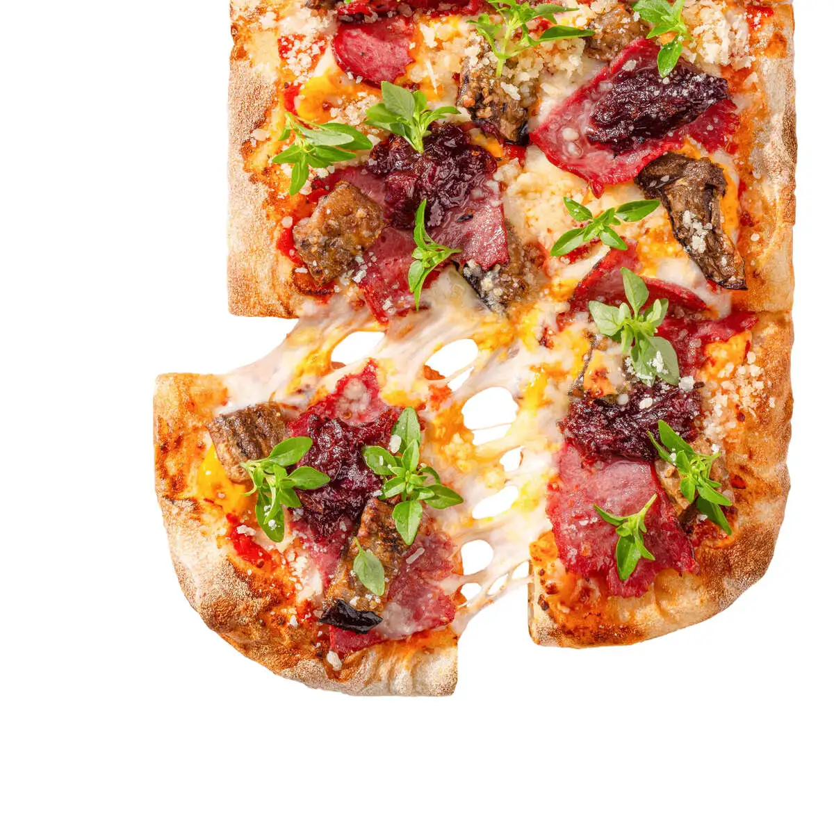 С пастрами из говядины и сладким луком S