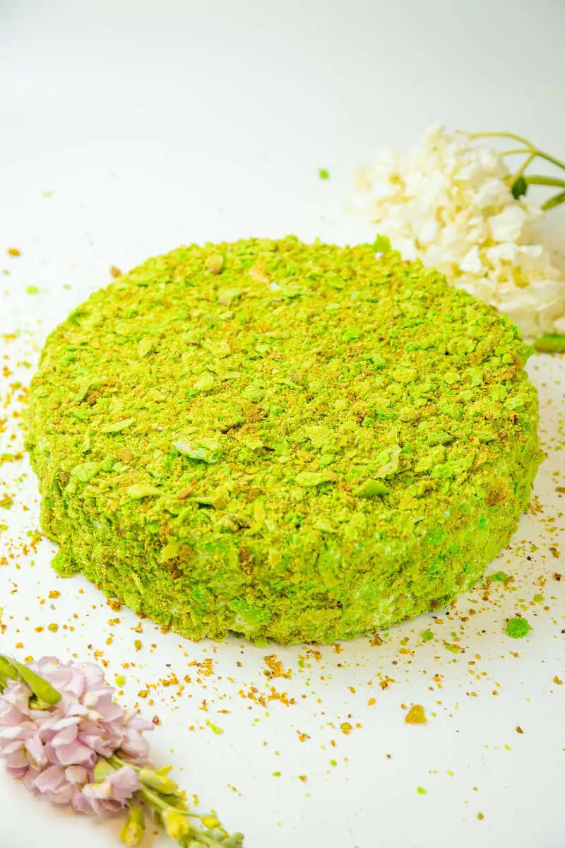 Торт Фисташковый наполеон