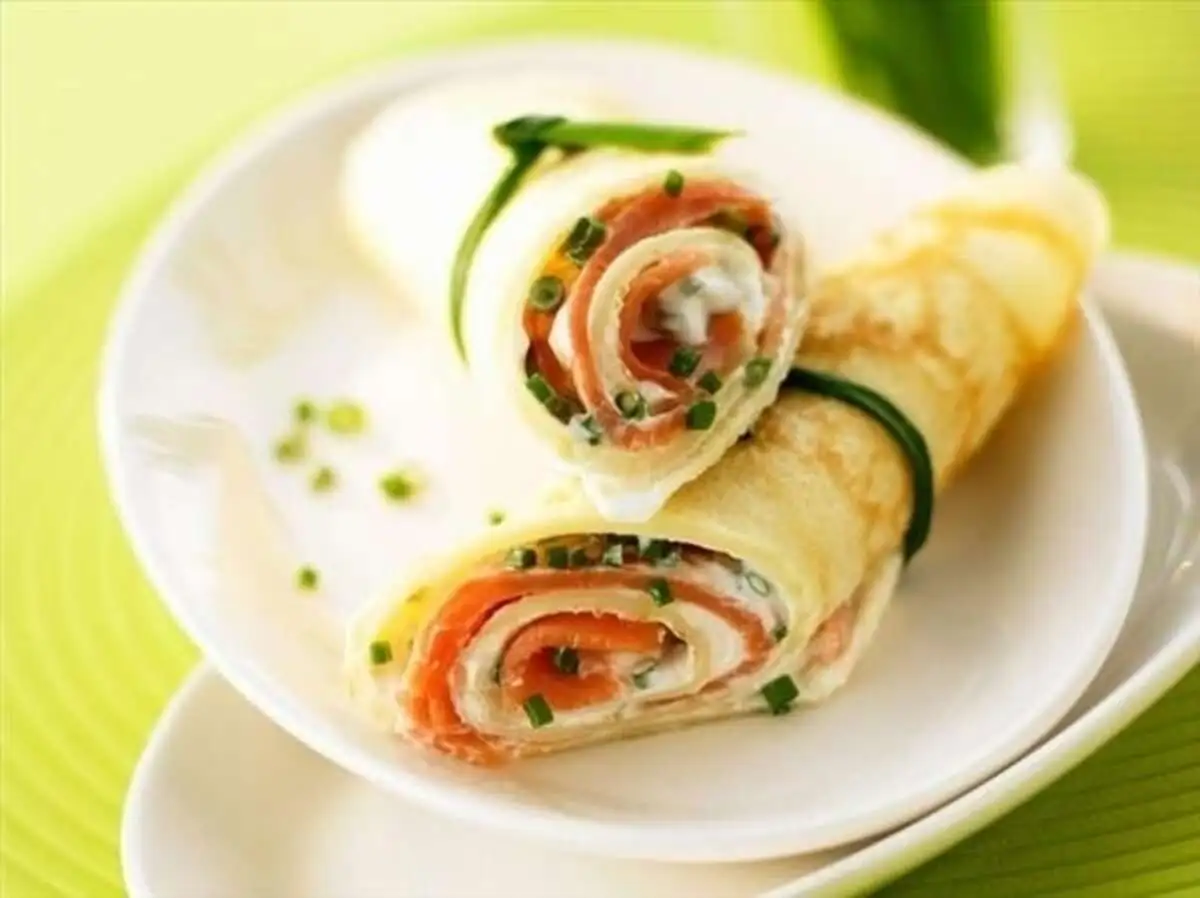 блины с семгой