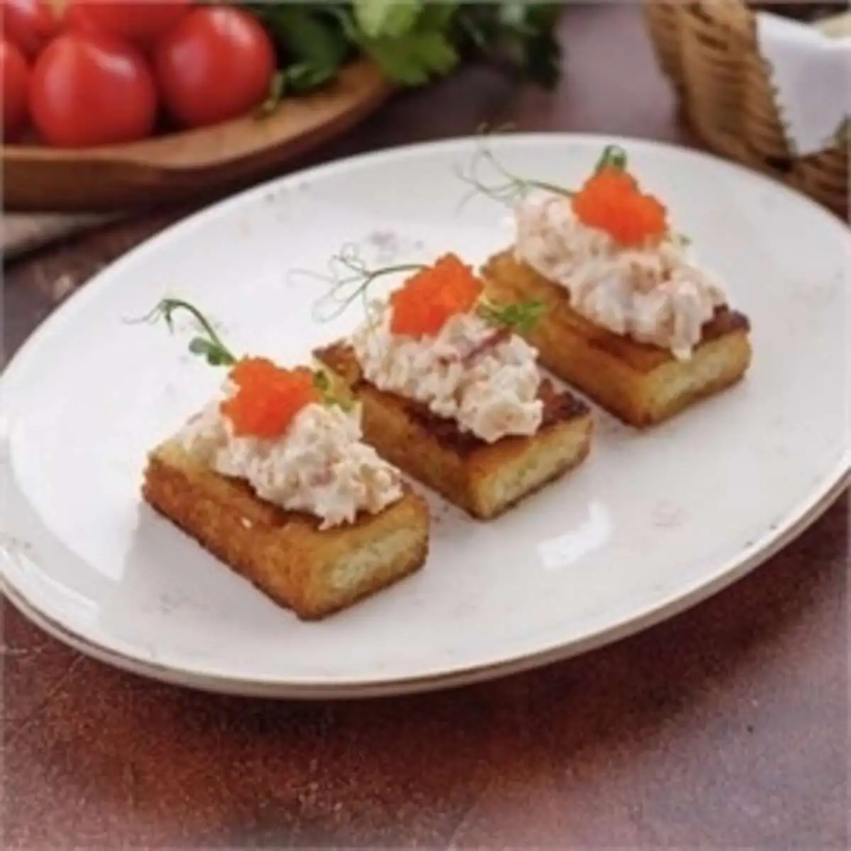 Бутерброды Заморские с мясом краба