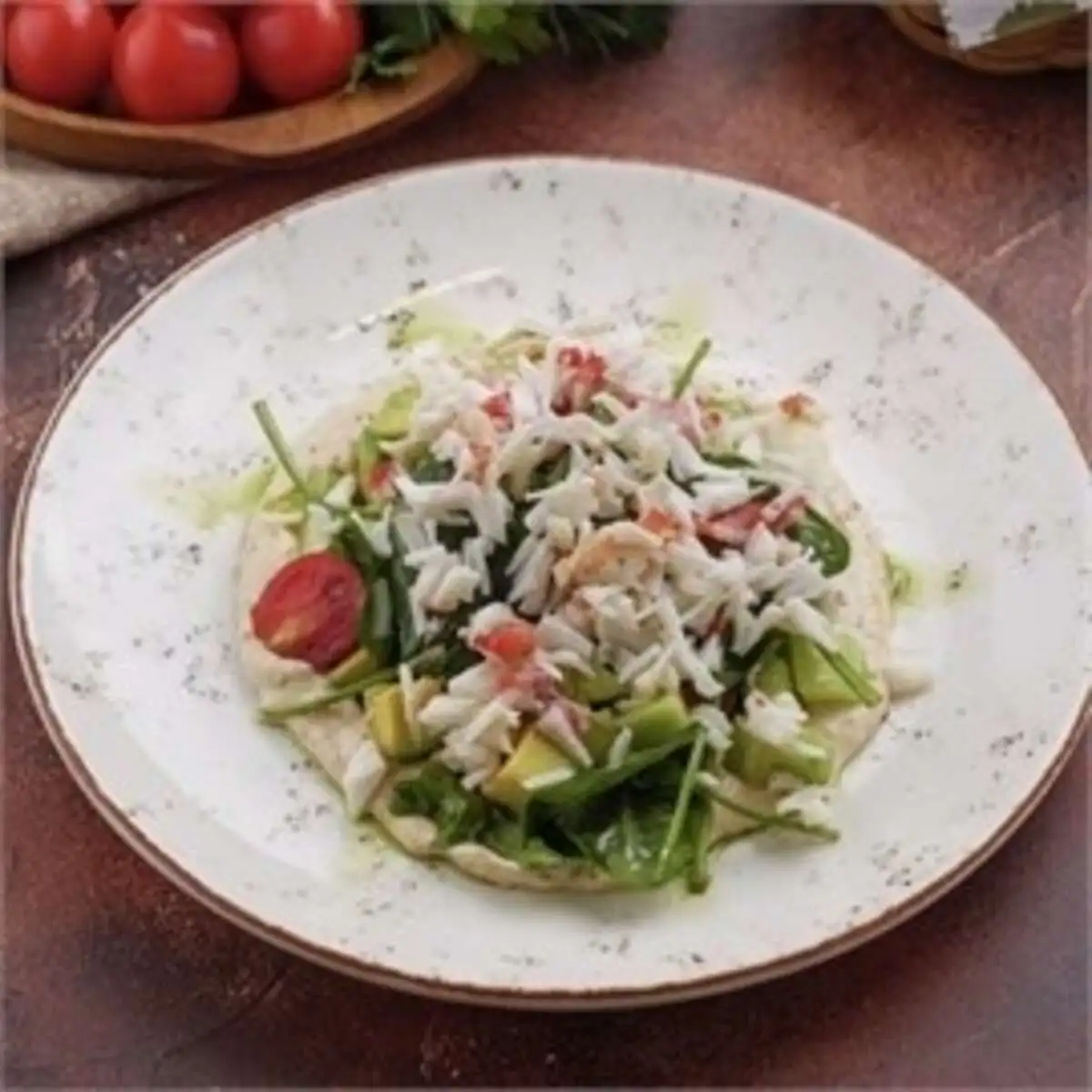 Салат с камчатским крабом