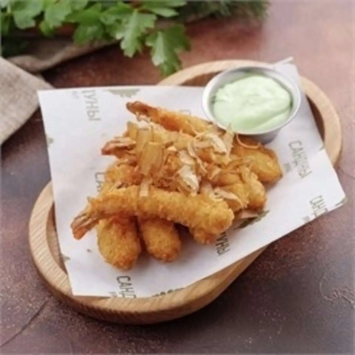 Тигровые креветки "бонито" с васаби