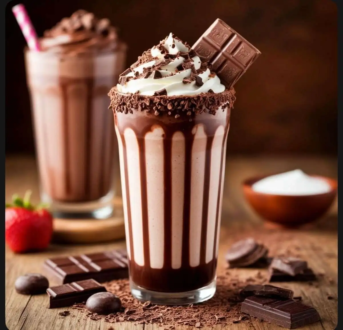 Молочный коктейль с шоколадный