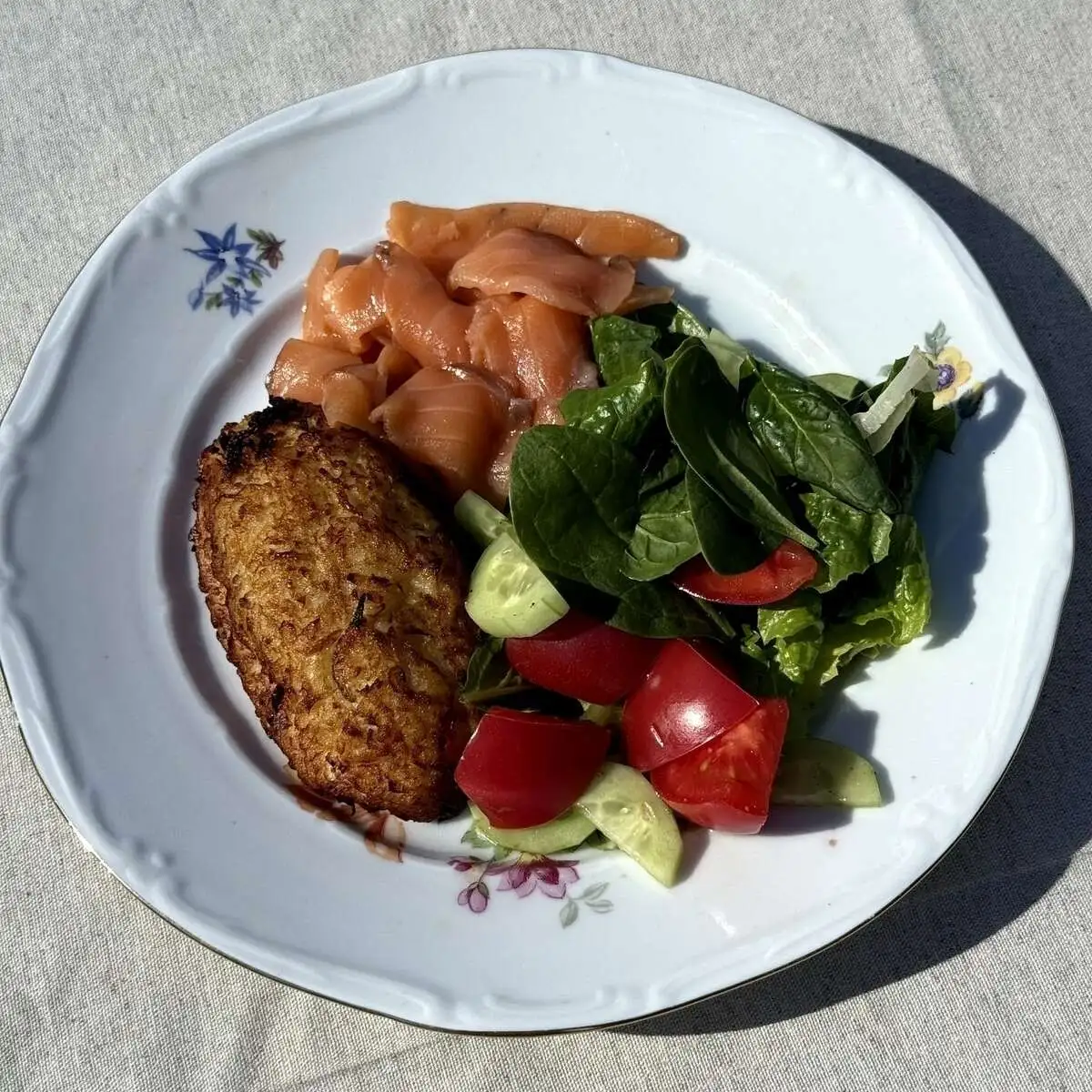 Драник с лососем