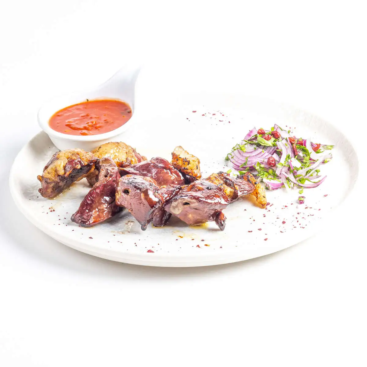 Печень с курдюком (Хан Кабаб)