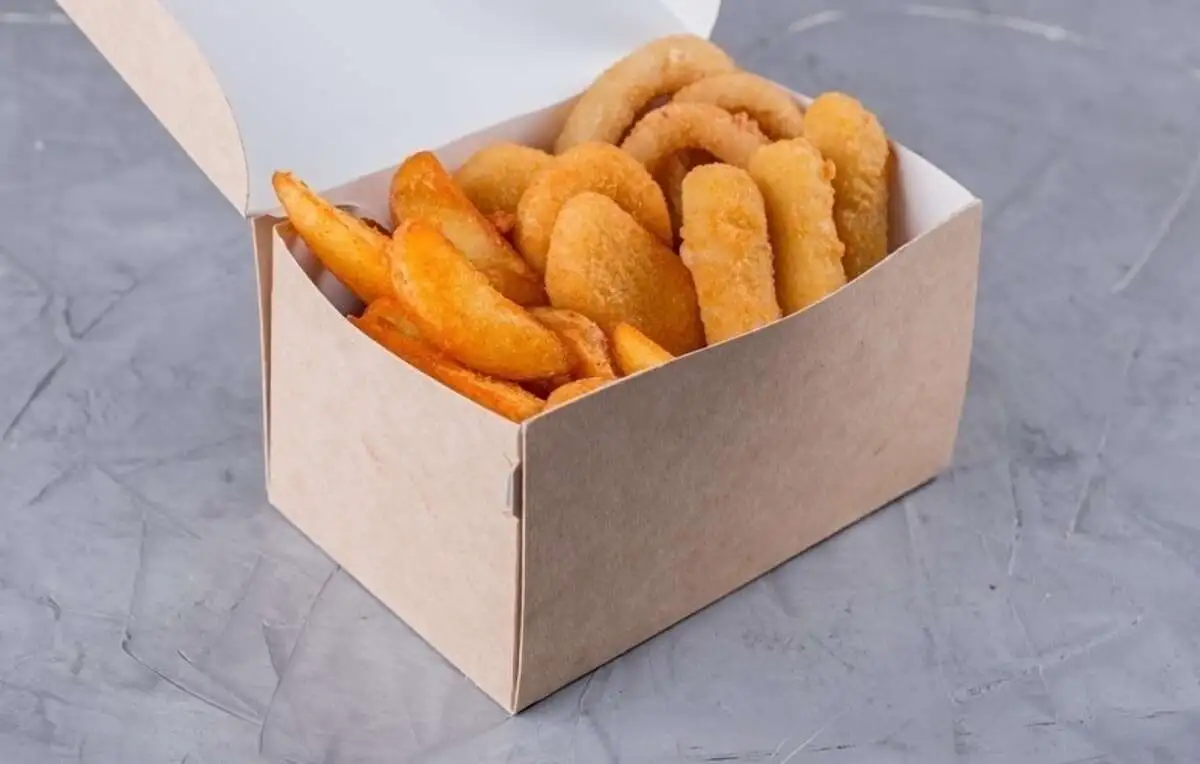 Снек-бокс с картофелем по-деревенски