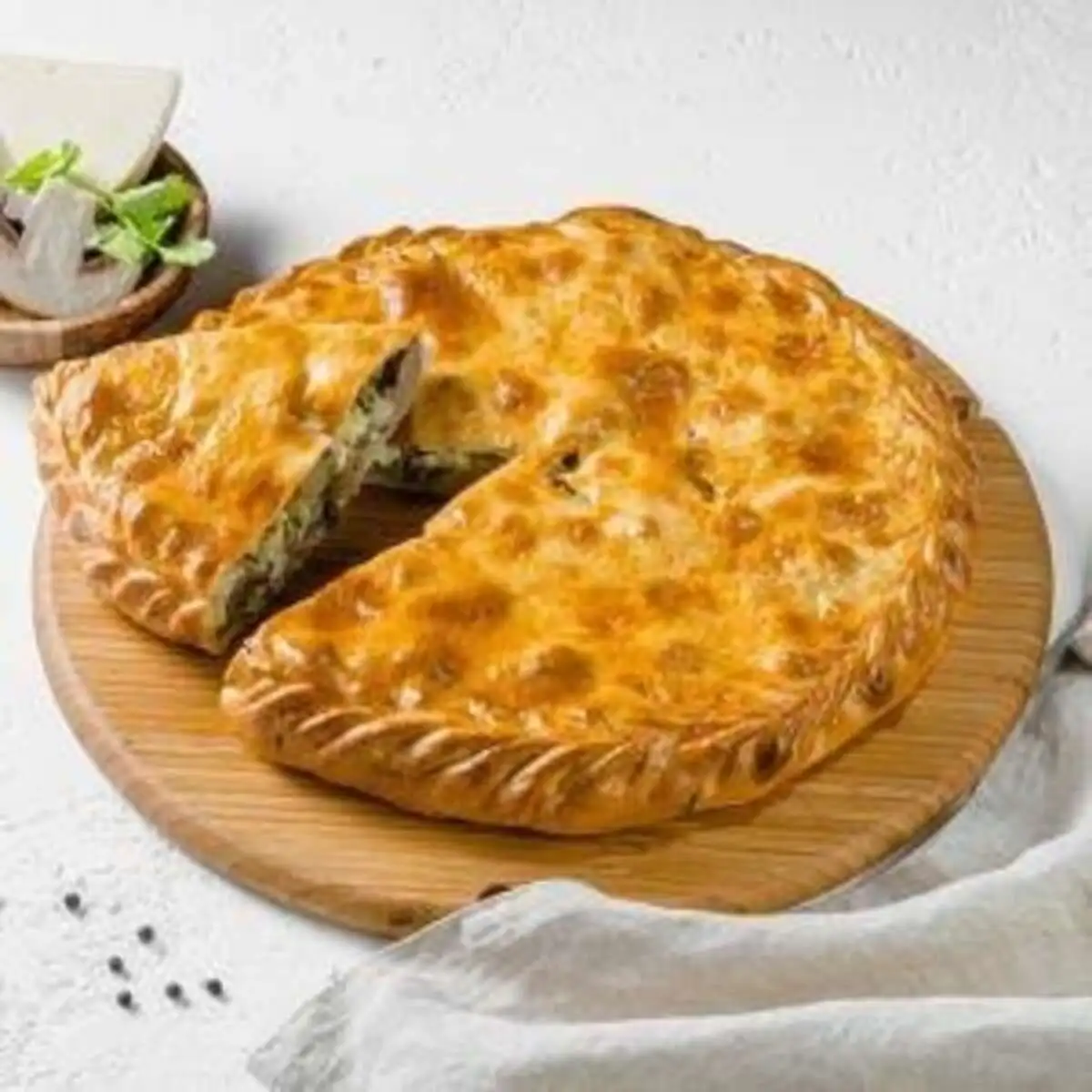 Дагестанский мини-пирог с курицей и грибами ХАЛЯЛЬ