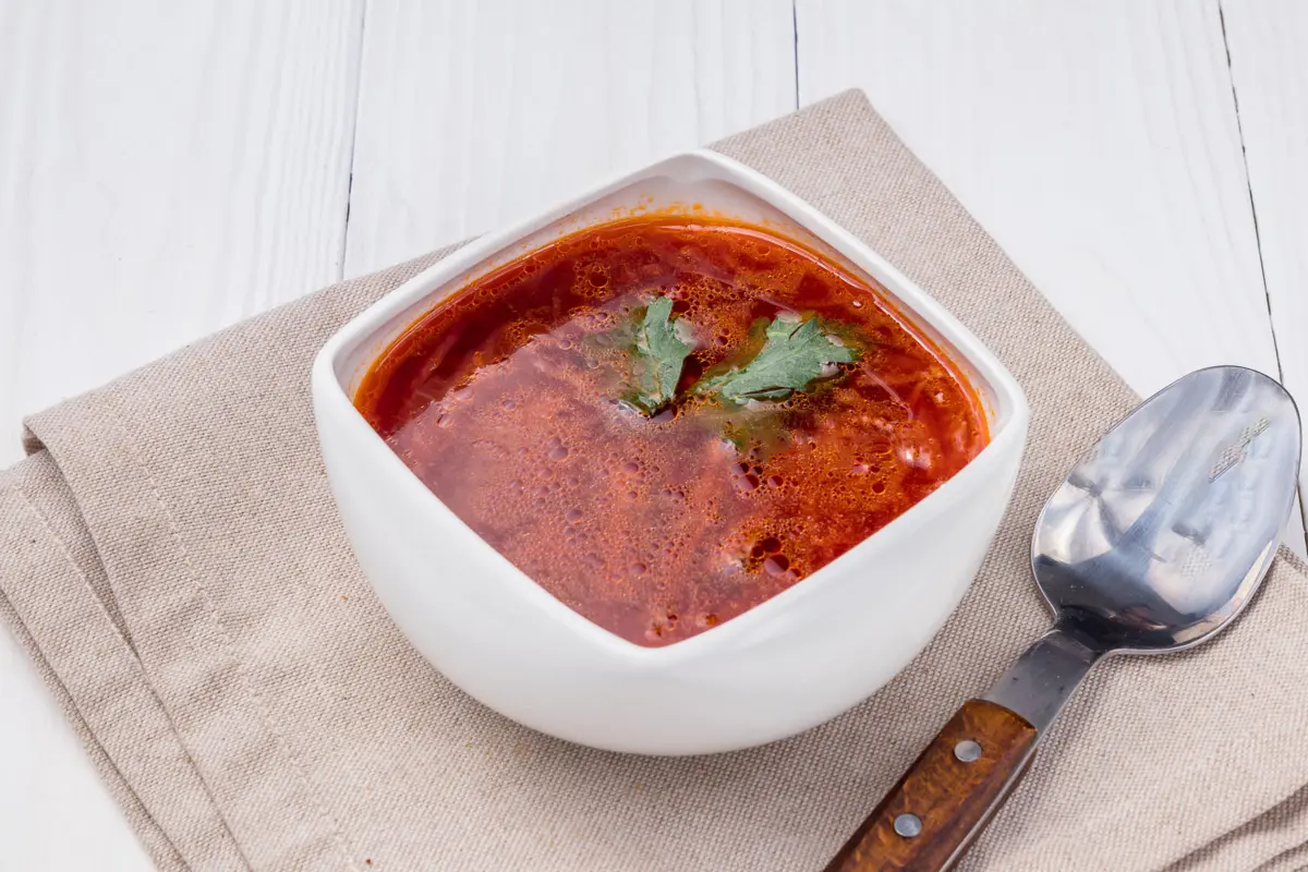 Борщ с курицей