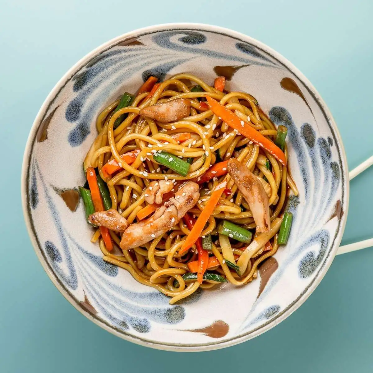 Рамен с курицей в устричном том ям