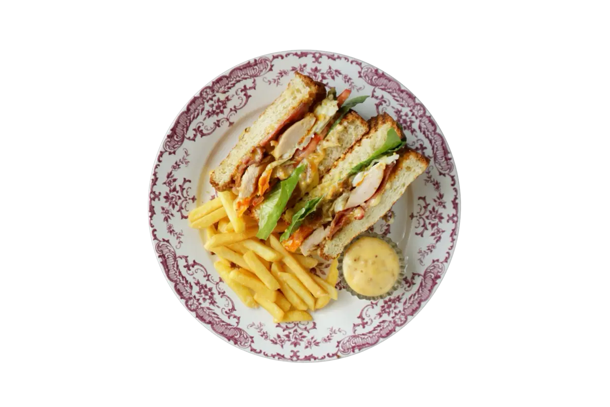 Клаб-сэндвич на бриоши