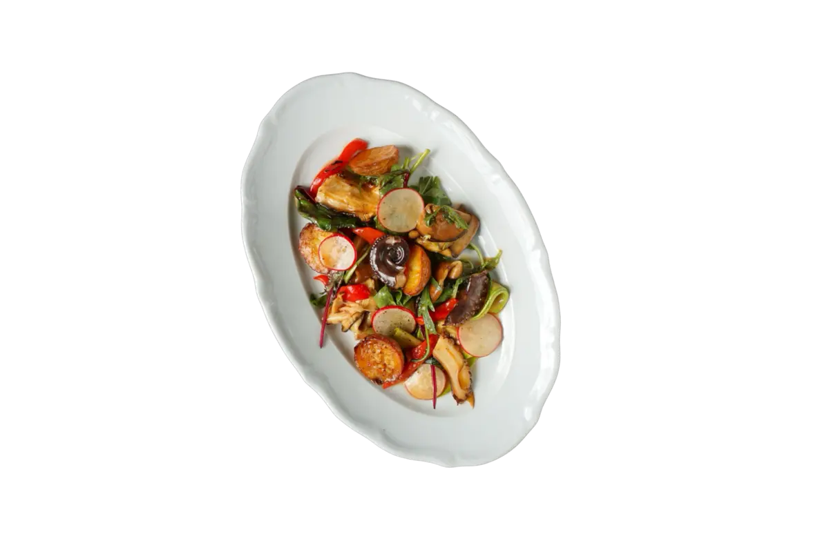 Гриль-салат с осьминогом