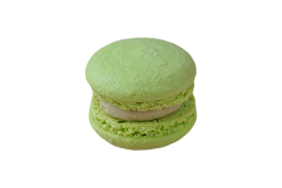 Макарон фисташка-малина