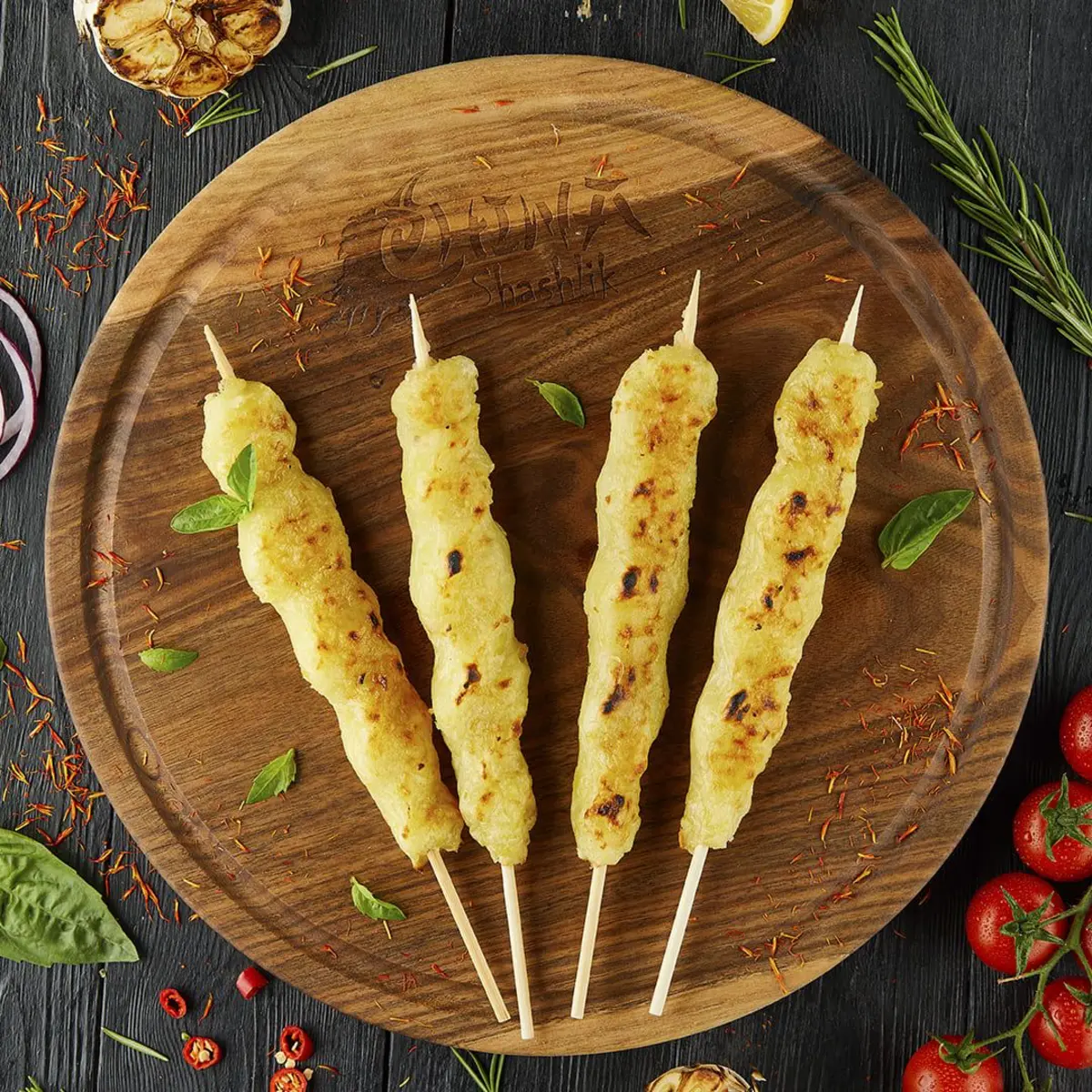 Шашлык из пюре