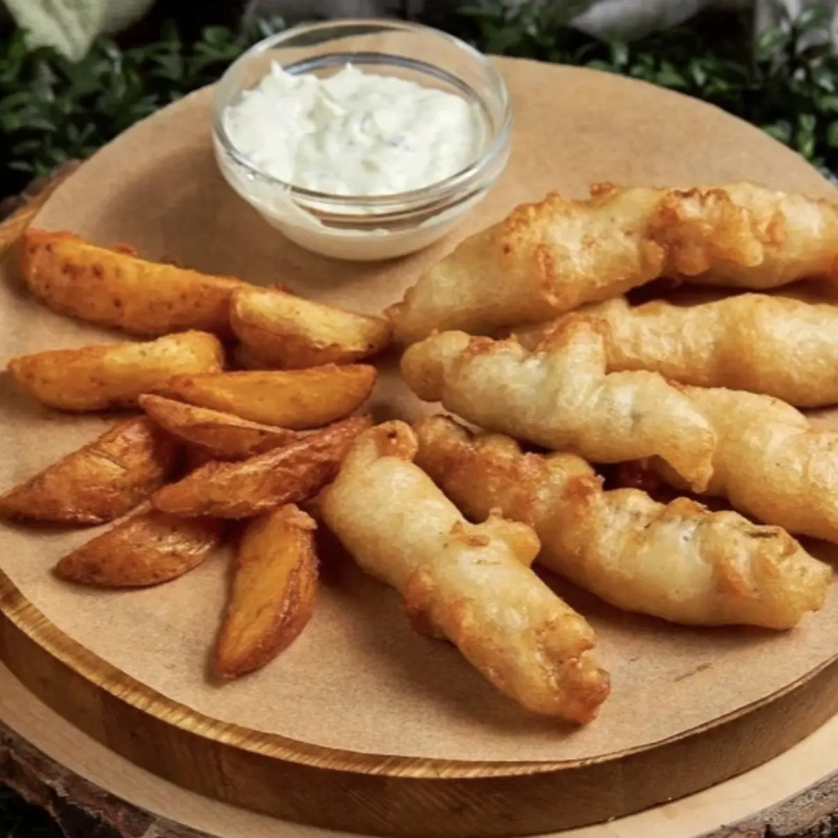 Рыбка в кляре с картофельными дольками