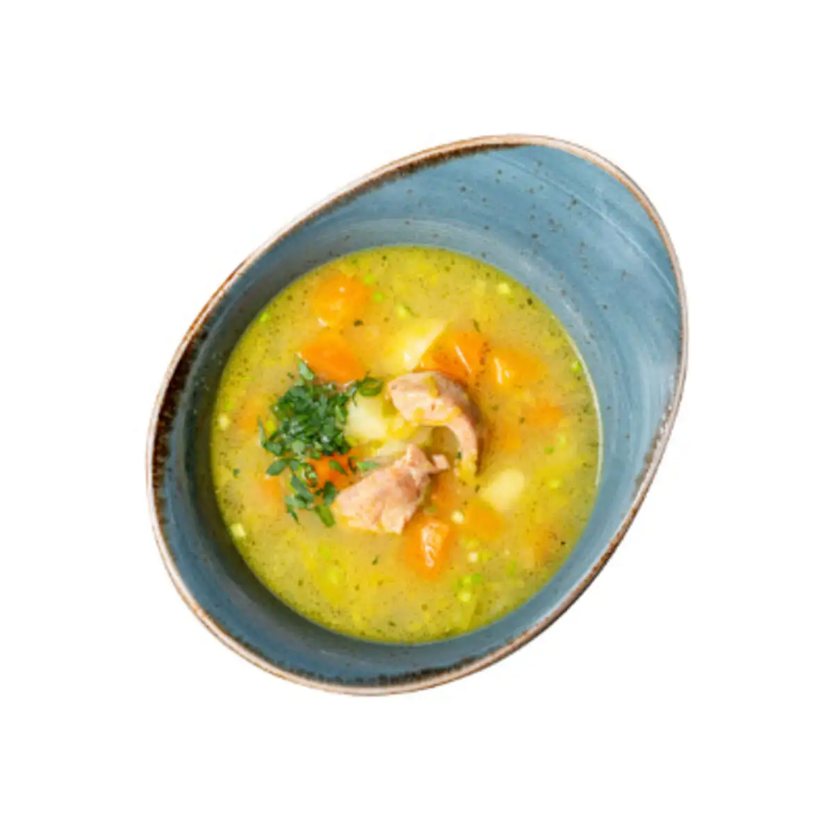 Лигурийский суп с лососем