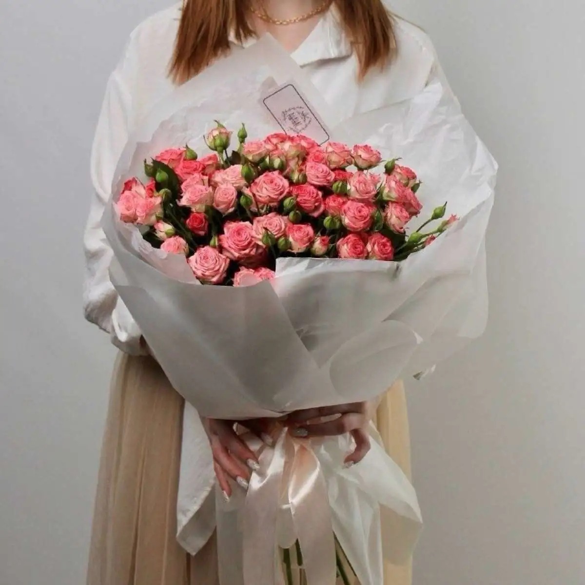 Монобукет из кустовых роз S