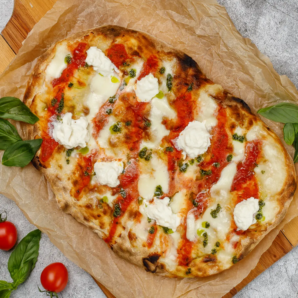 ЯНДЕКС Пицца римская Маргарита с молодой моцареллой 