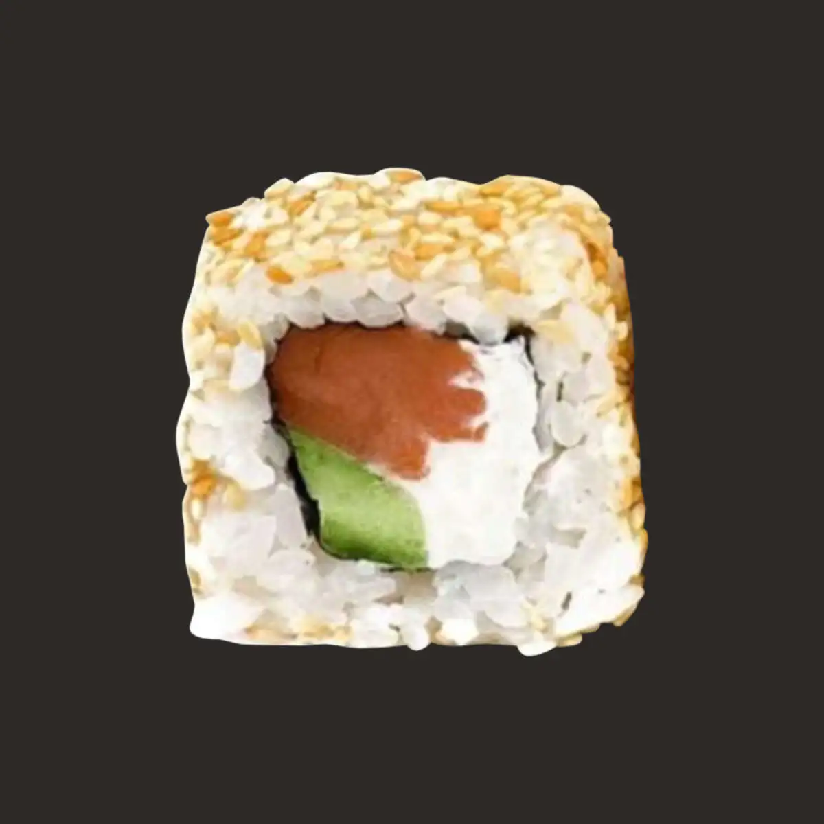 Ролл Урамаки с лососем