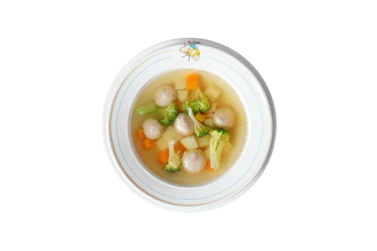 Суп с фрикадельками и овощами