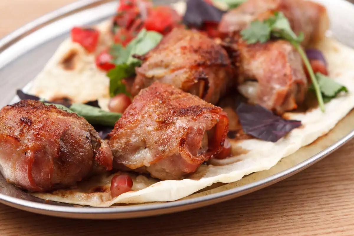 Грибы с беконом и сыром